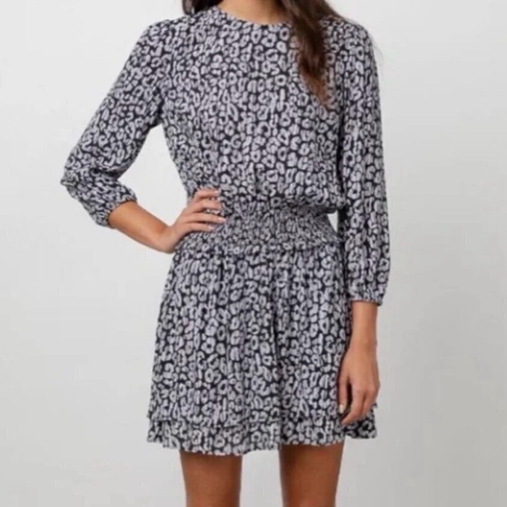 Rails Black and lavender Patterned Dress